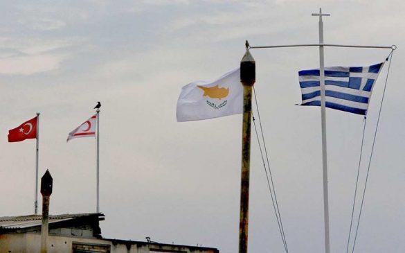 Σημαίες Κύπρου, Ελλάδας, Τουρκίας